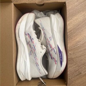 Asics Cream and Blue Fade SonicBlast Shoes